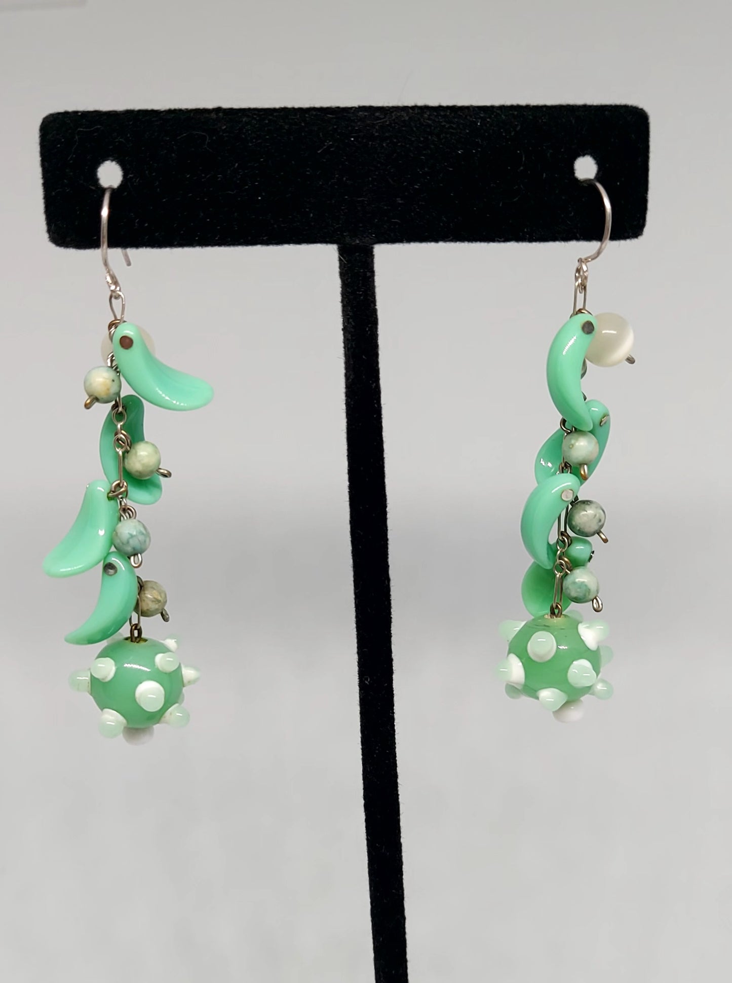 Minty Petal Earrings