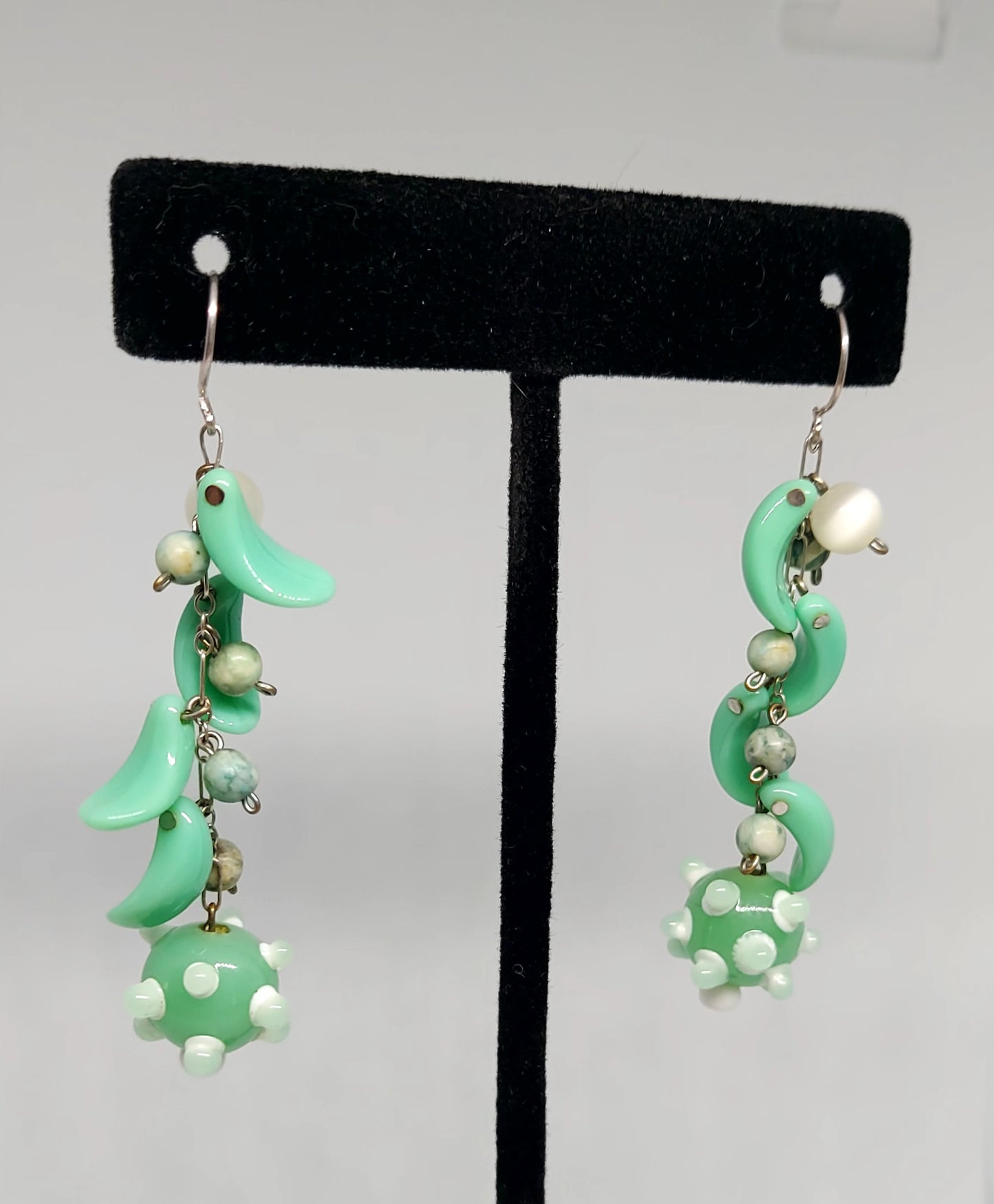 Minty Petal Earrings