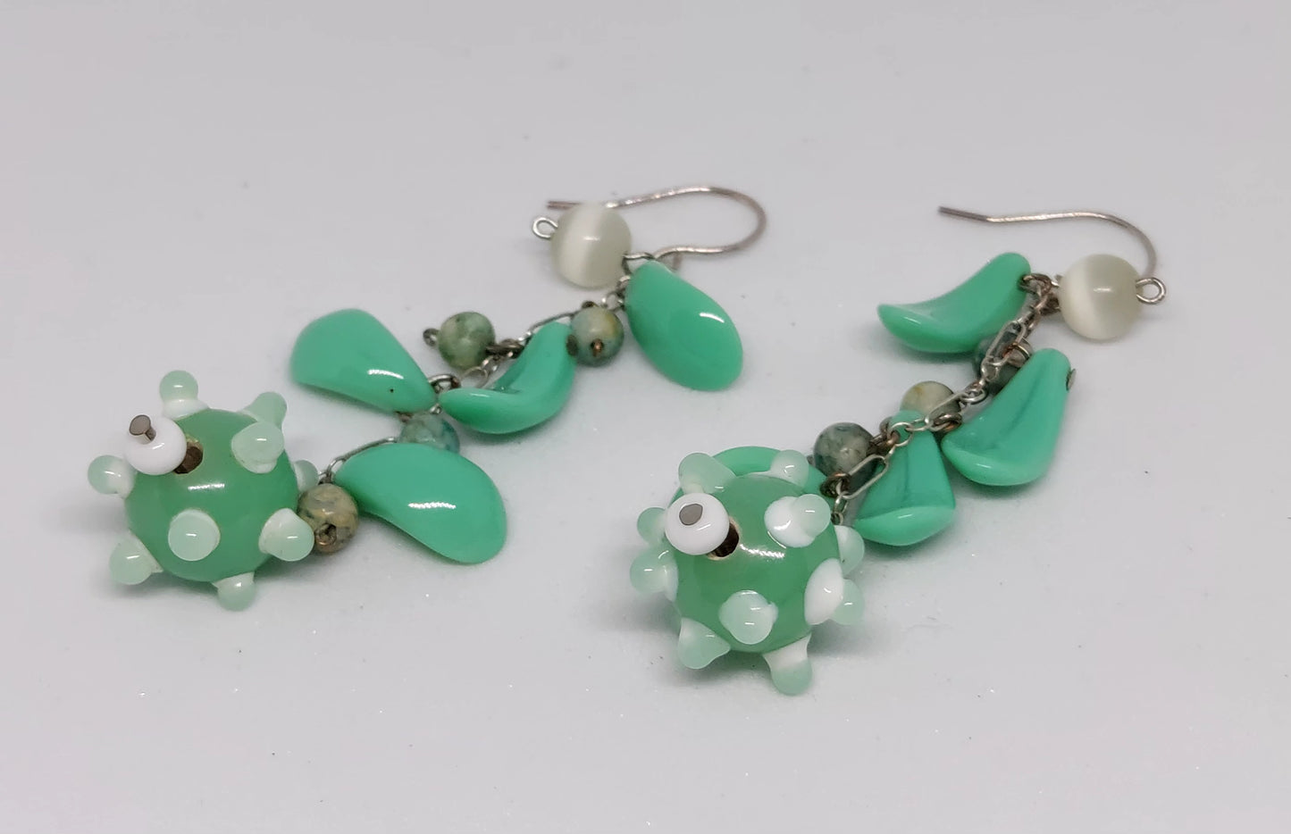 Minty Petal Earrings