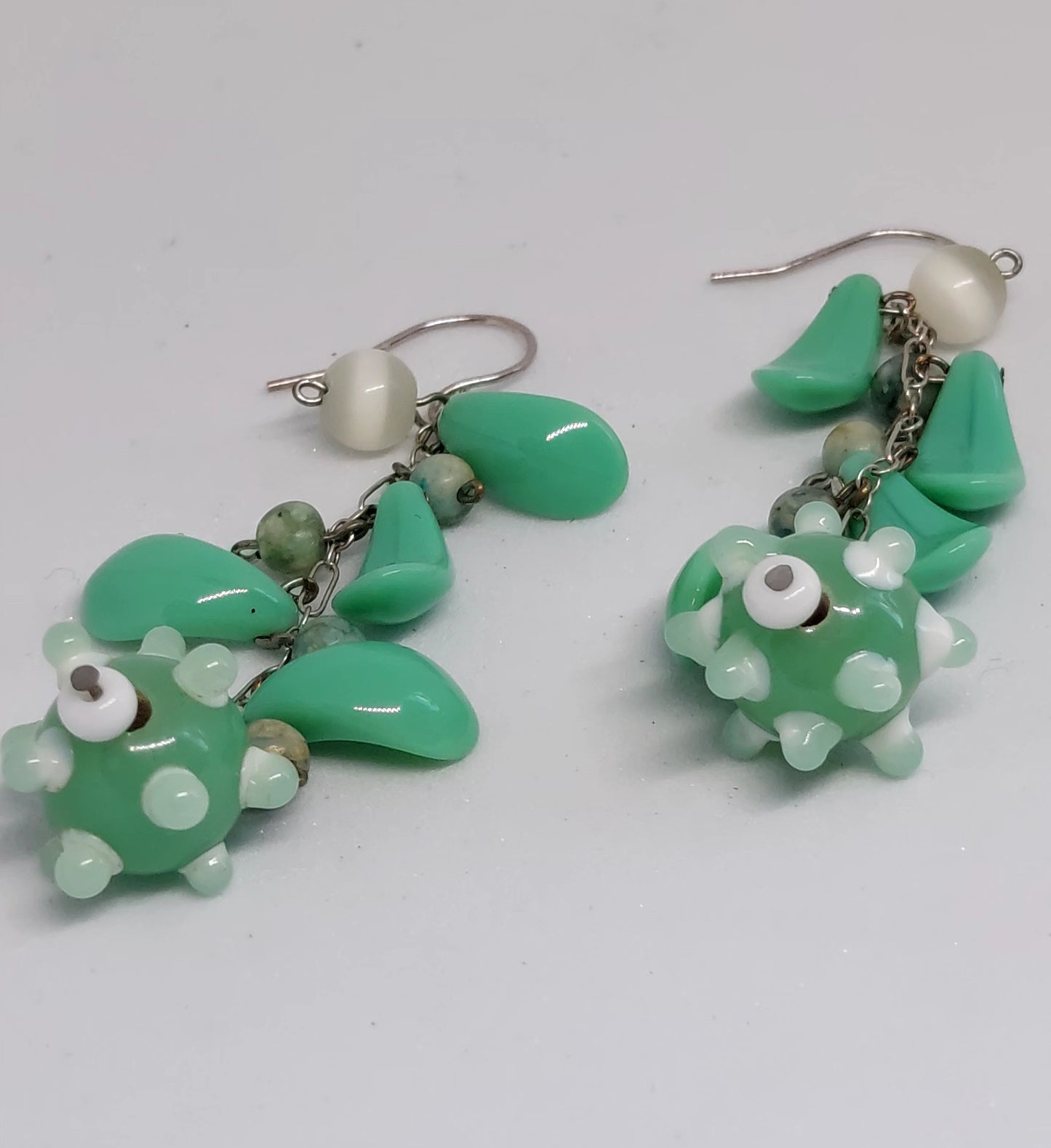 Minty Petal Earrings