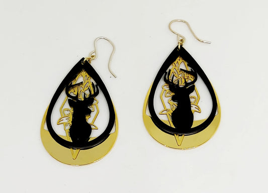Shadow Deer Earrings