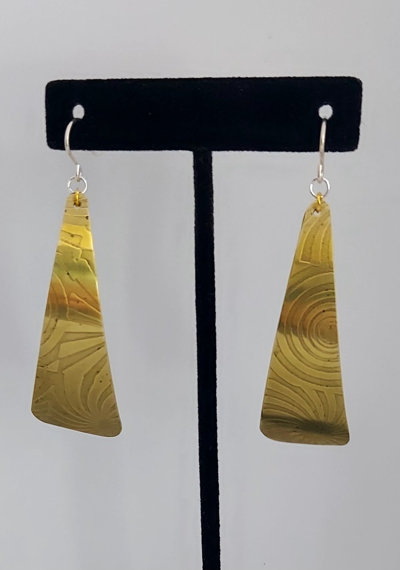 Bullseye Brass Earrings
