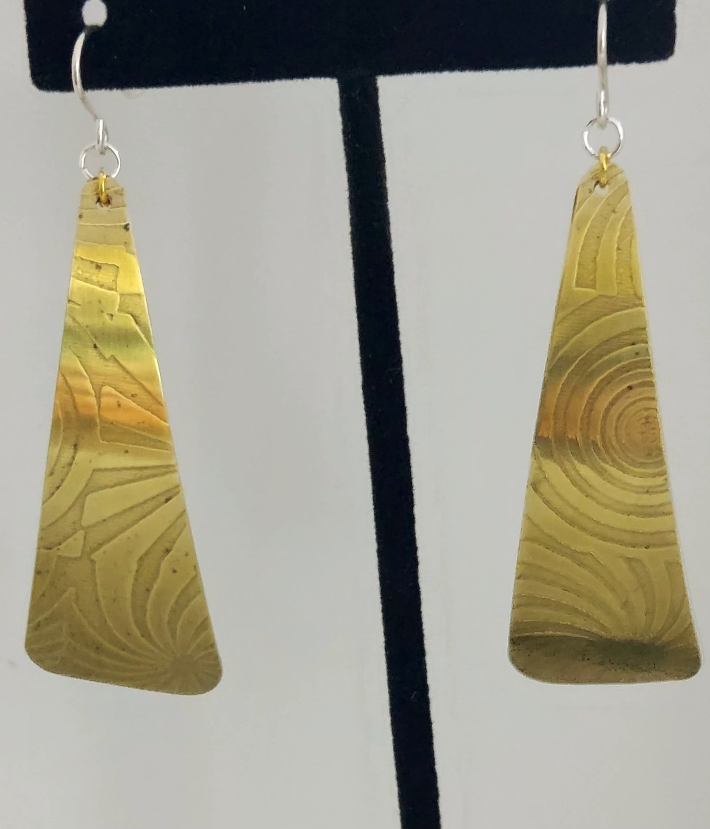 Bullseye Brass Earrings