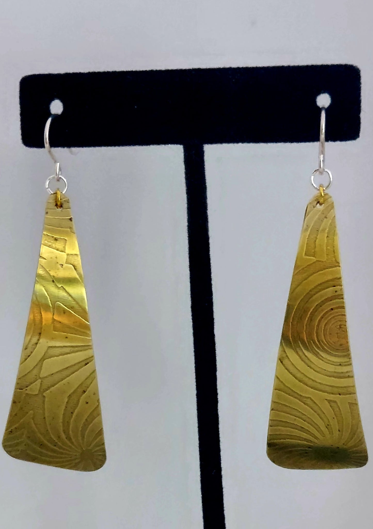 Bullseye Brass Earrings