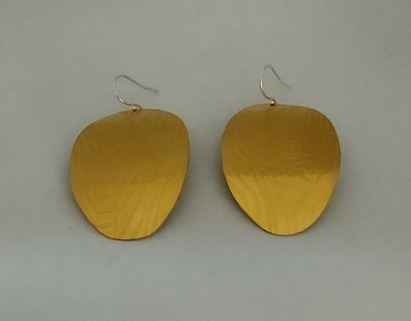 Thumbprint Brass Earrings