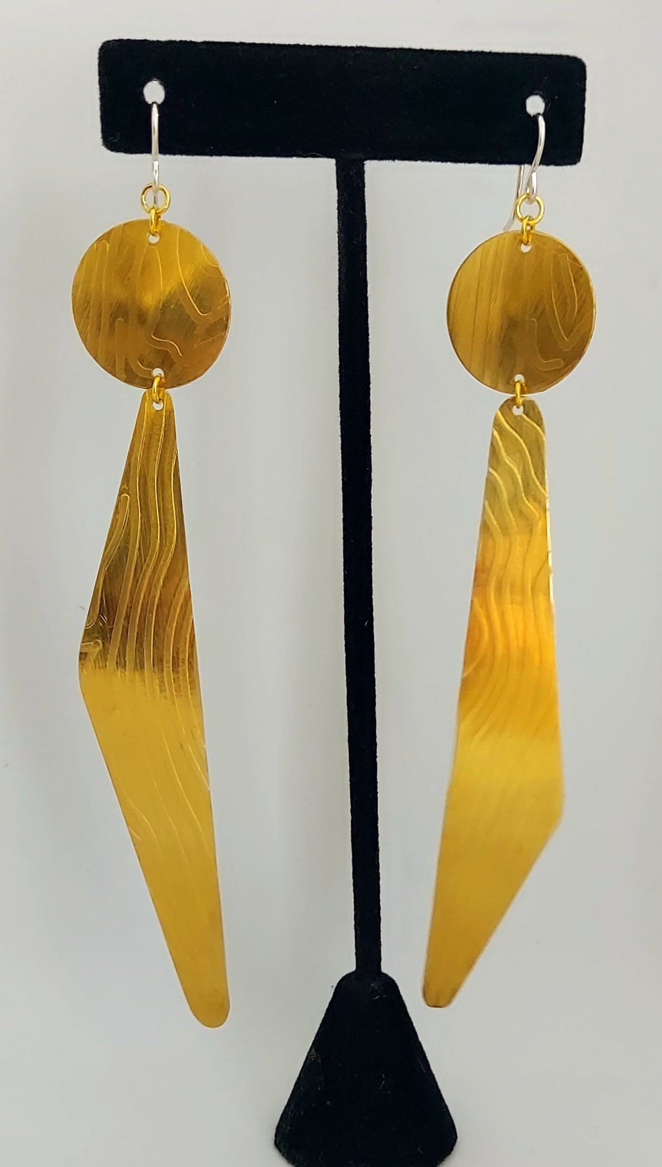 i-Dot Brass Earrings