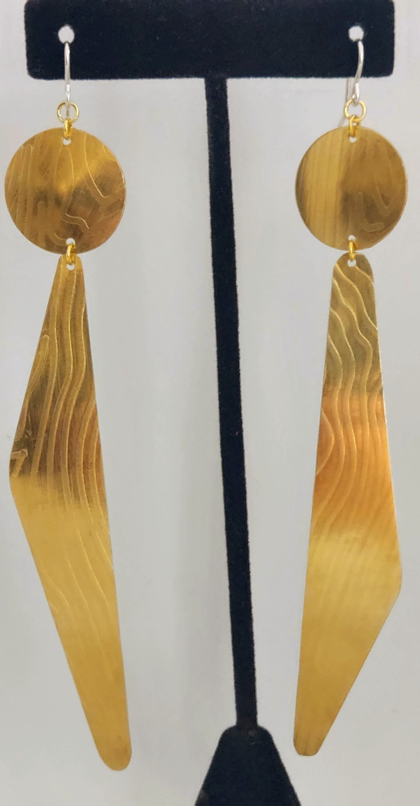 i-Dot Brass Earrings