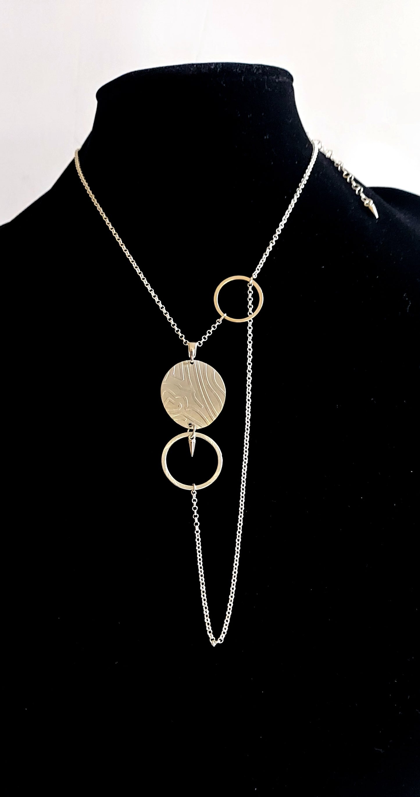 Sterling Silver Thumbprint Pendant Necklace