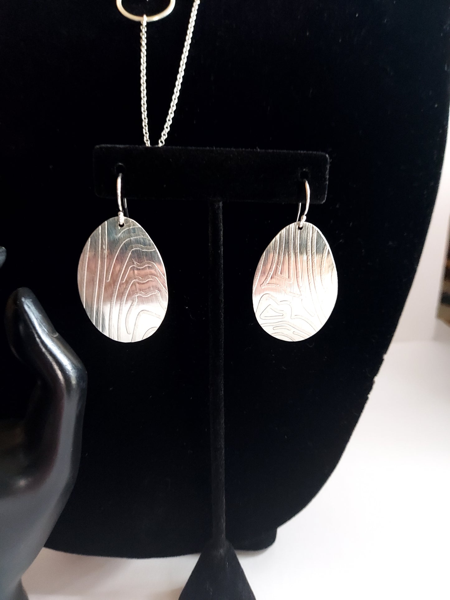 Sterling Silver Thumbprint Earrings