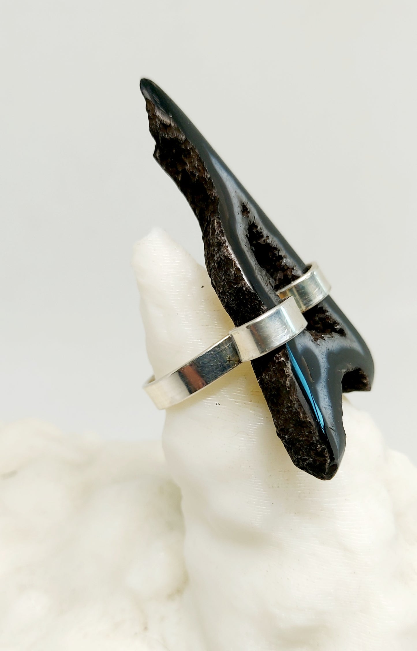 Moonshadow Druzy Quartz Ring