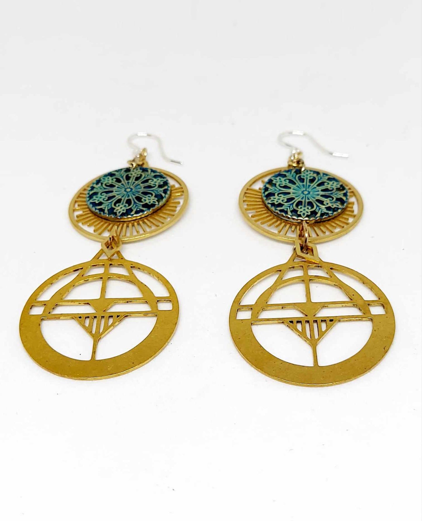 Patina Sun Earrings