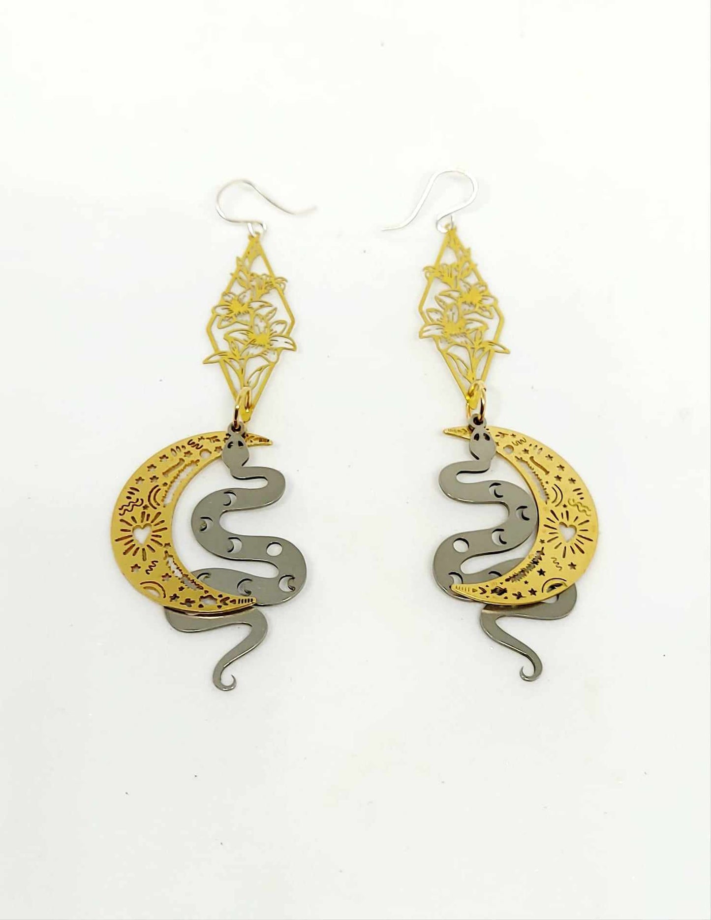 Serpent Moon Earrings