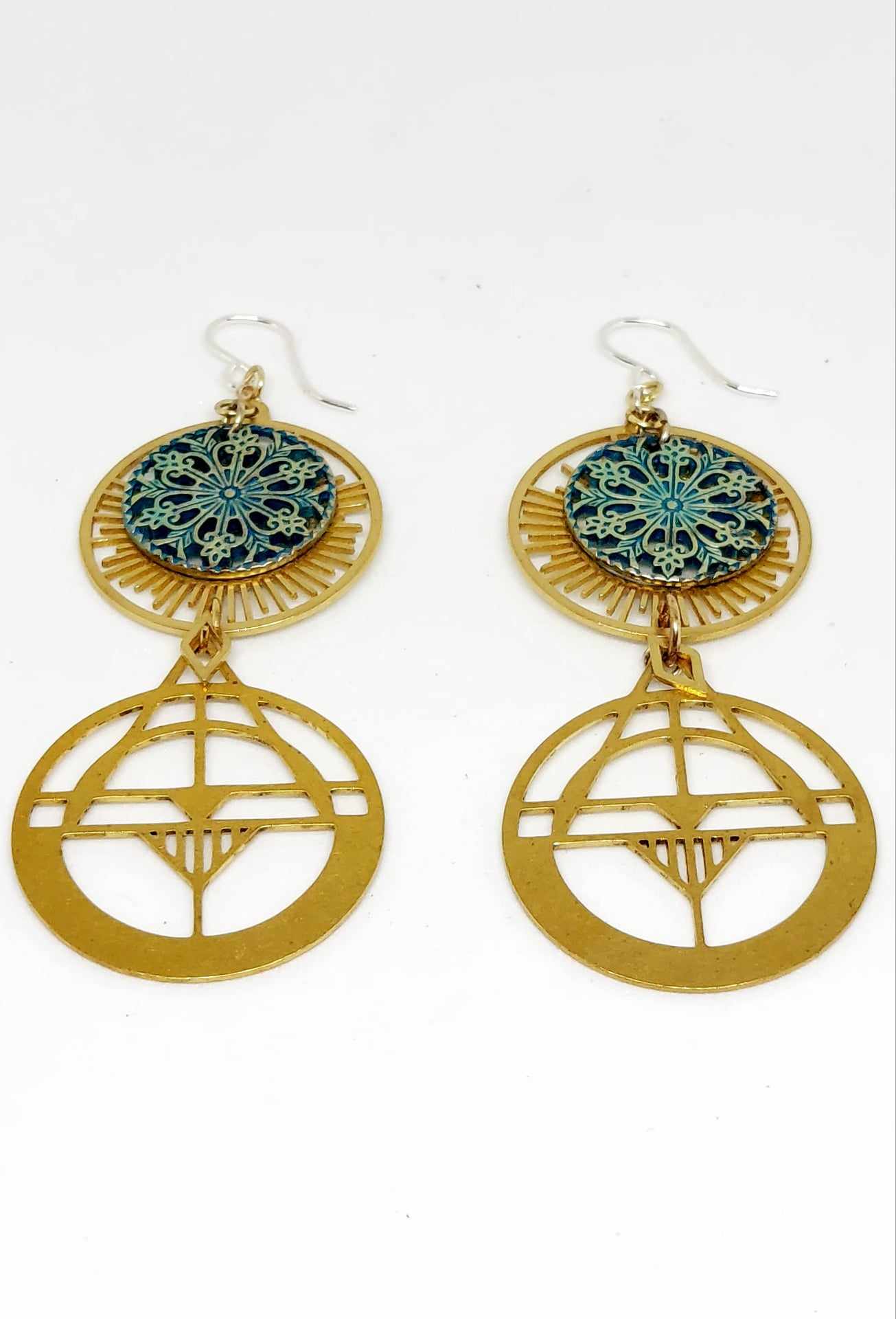 Patina Sun Earrings