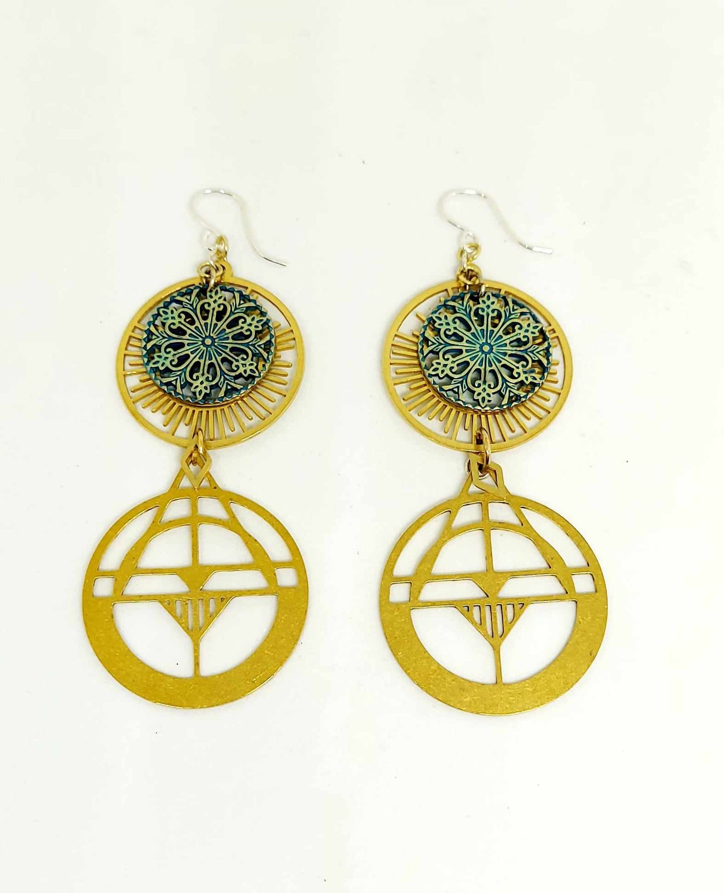 Patina Sun Earrings