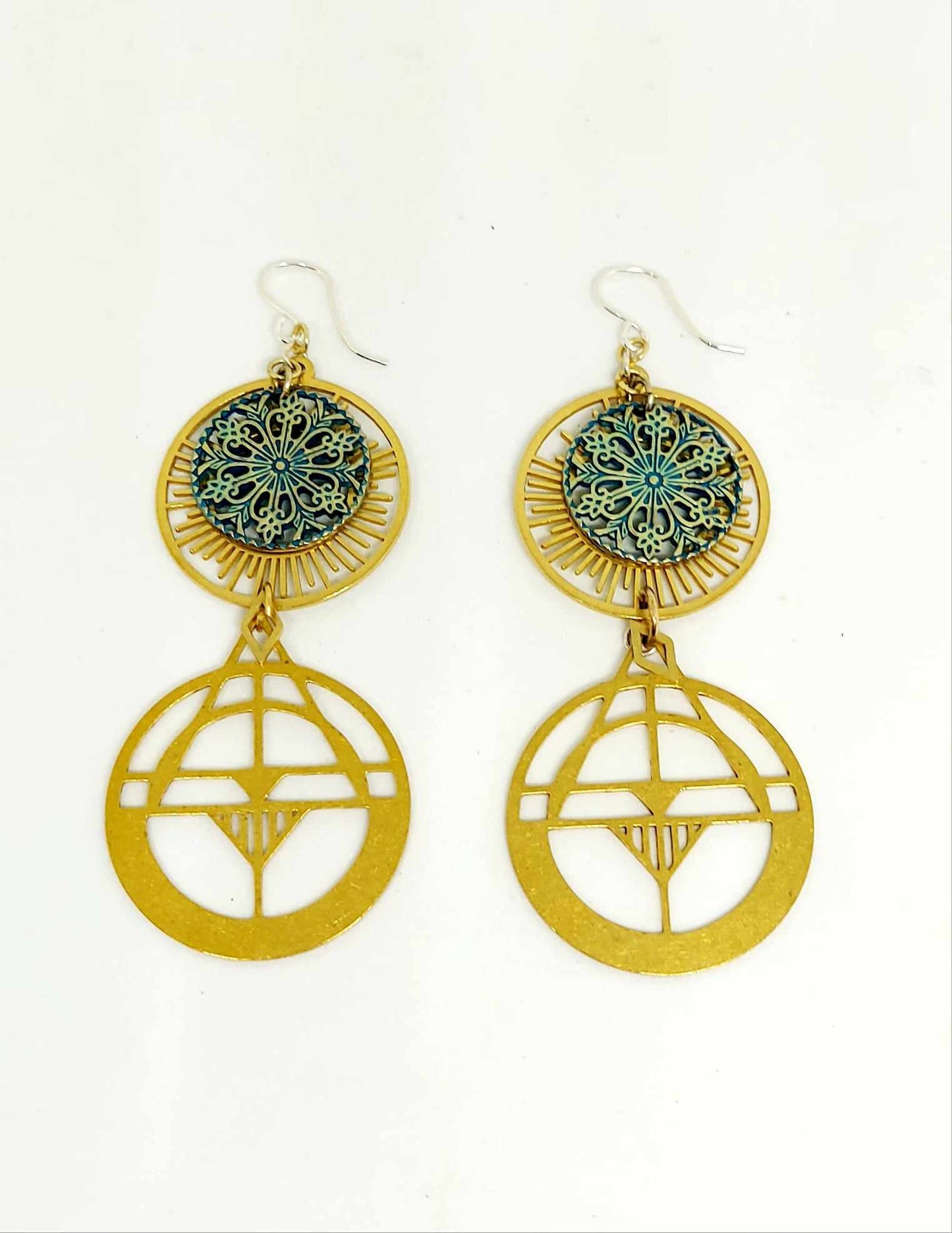 Patina Sun Earrings