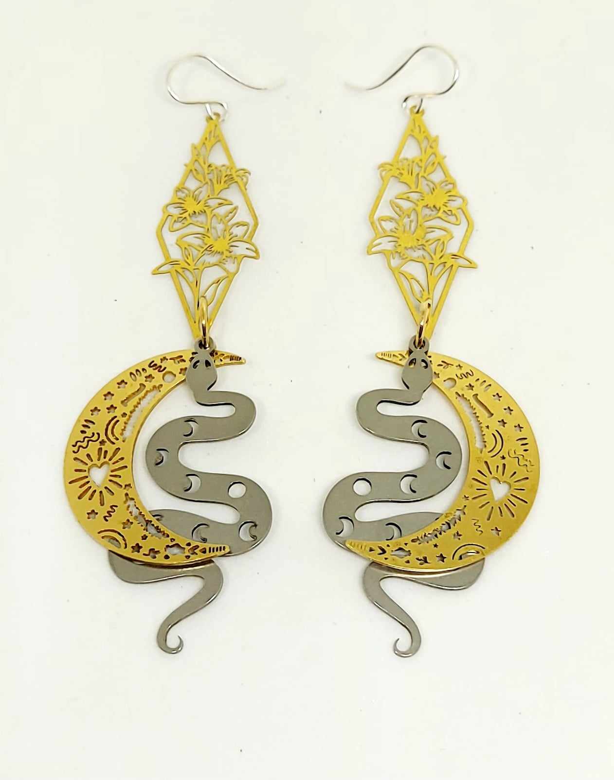 Serpent Moon Earrings