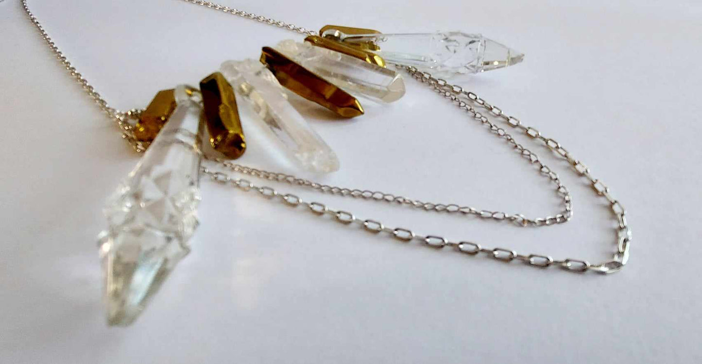 Golden Crystal Necklace
