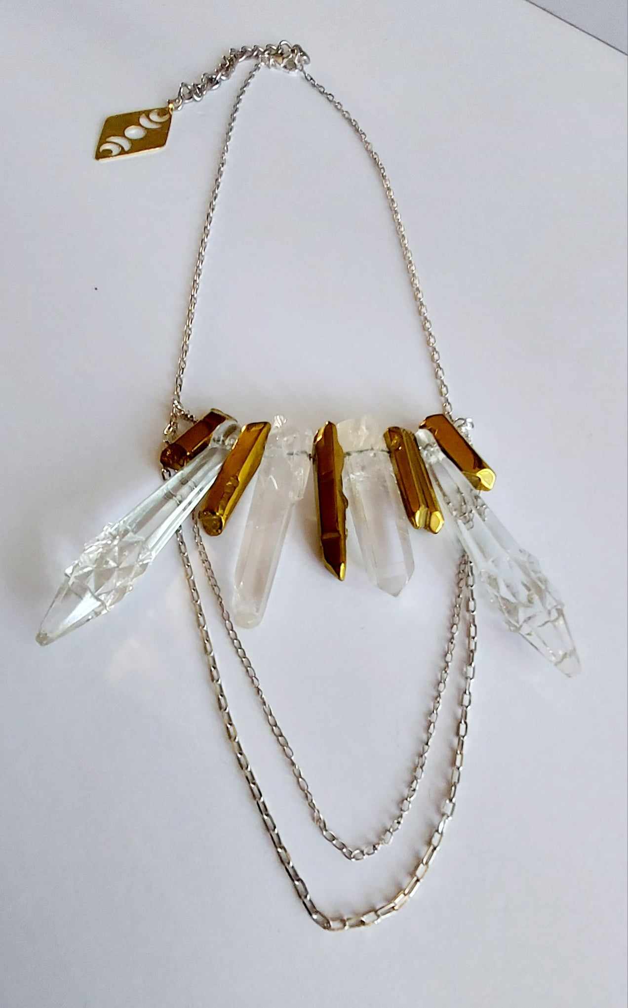 Golden Crystal Necklace