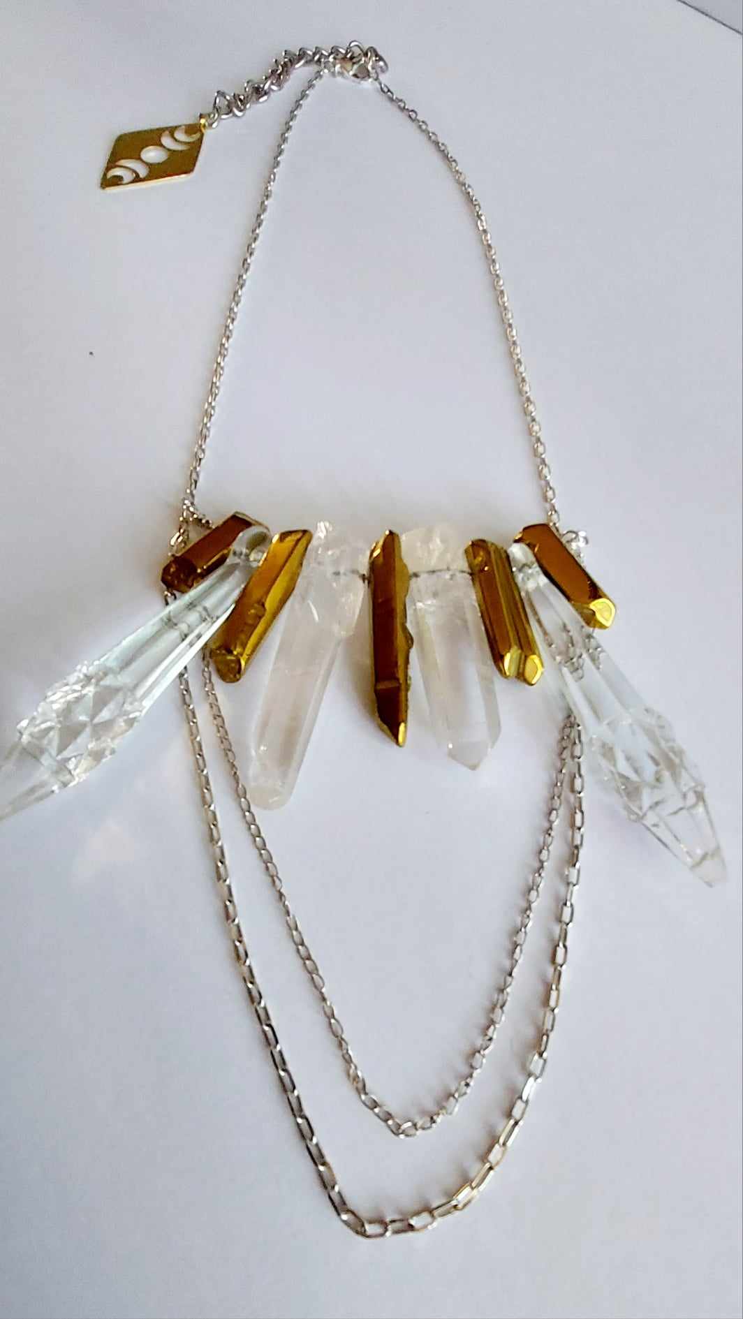 Golden Crystal Necklace