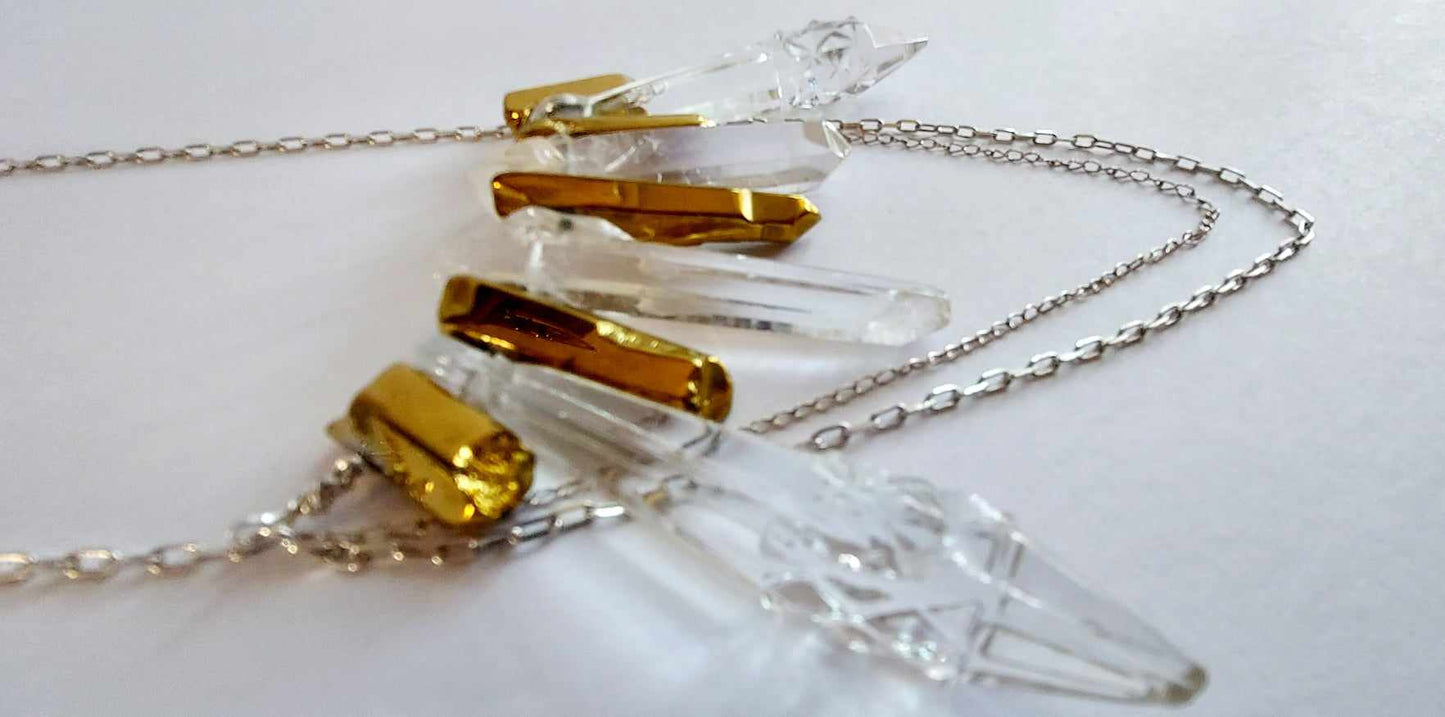 Golden Crystal Necklace