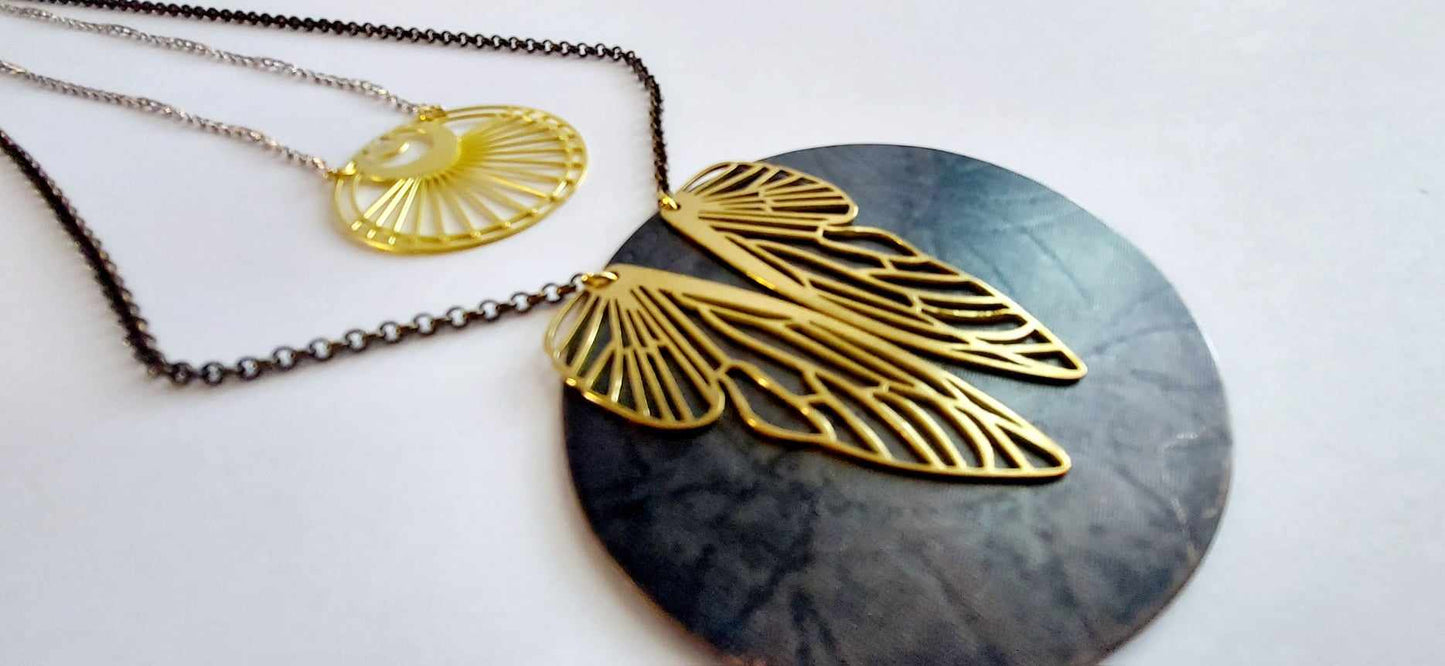 Dark Moon Flight Necklace