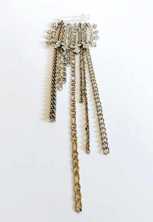 Crystal Clover Lapel Pin