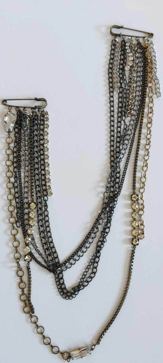 Glass Coffin Double Lapel Pin