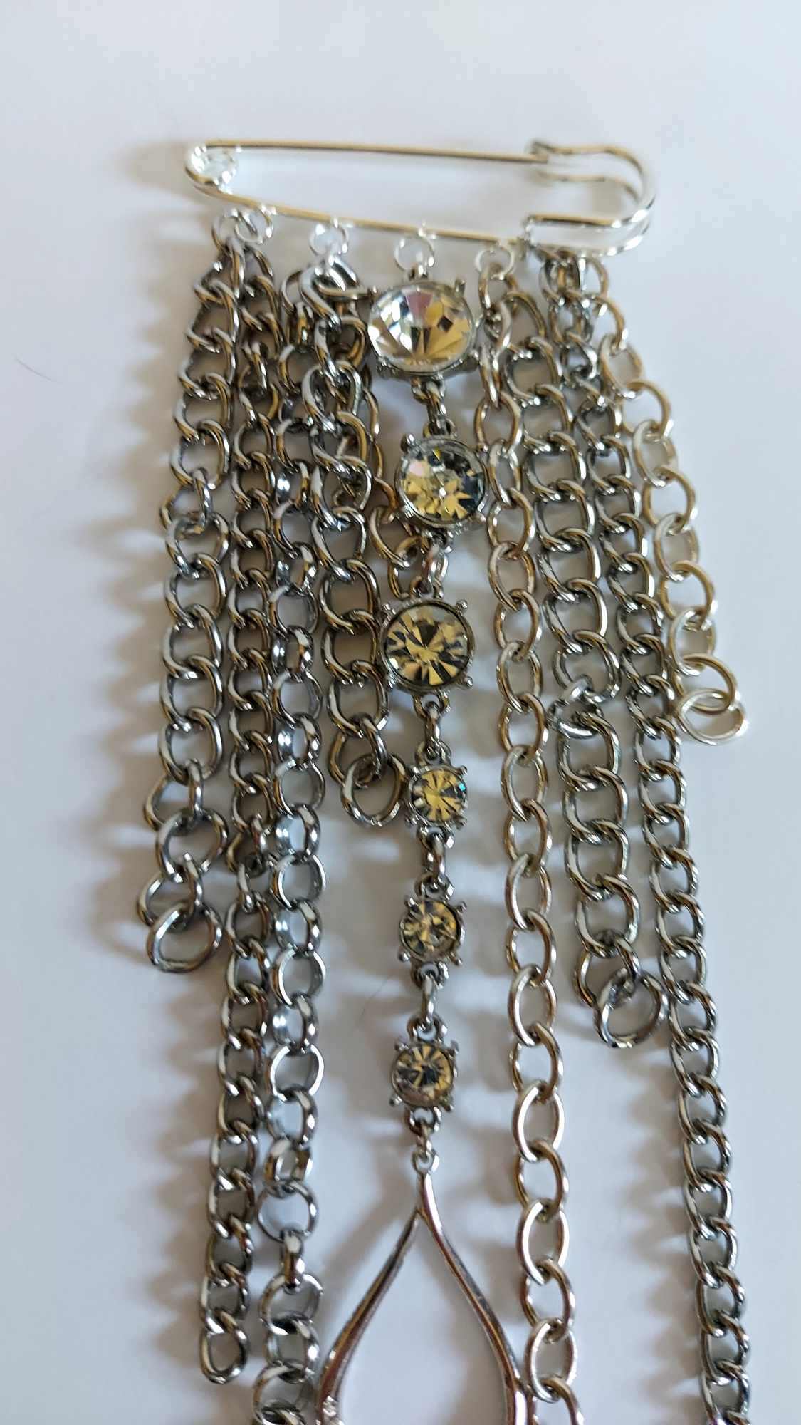 Crystal Tears Lapel Pin