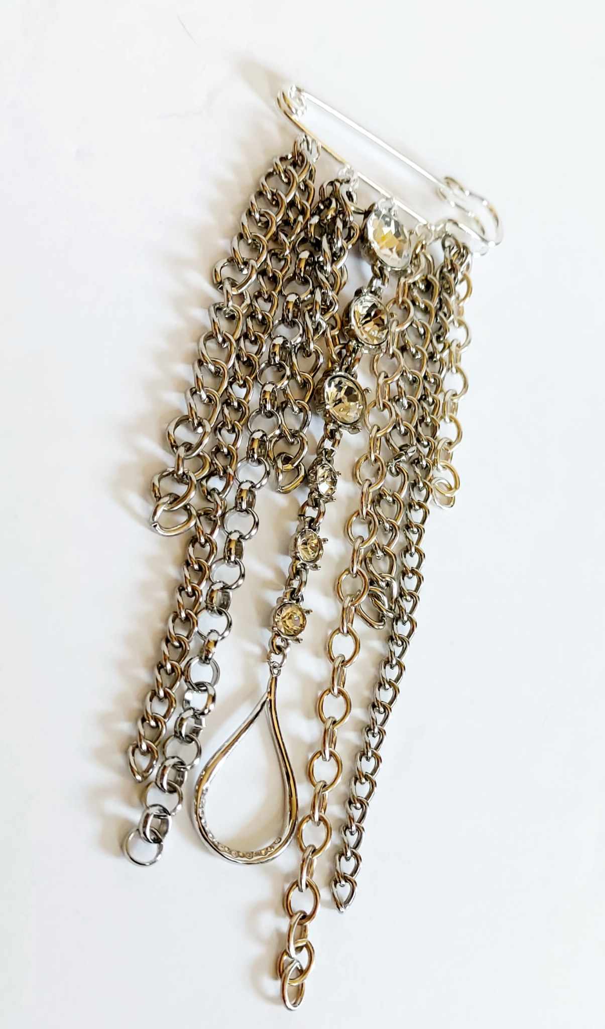 Crystal Tears Lapel Pin