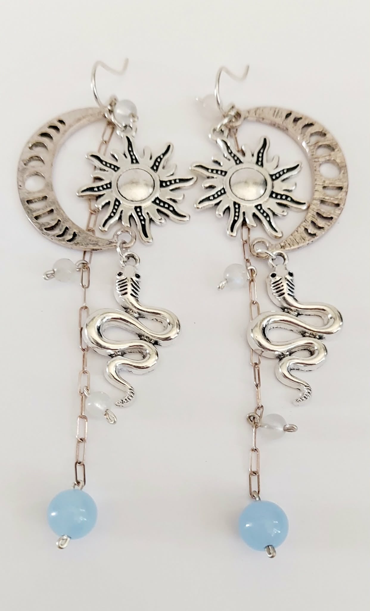 Serpent of the Celestial Tide Earrings