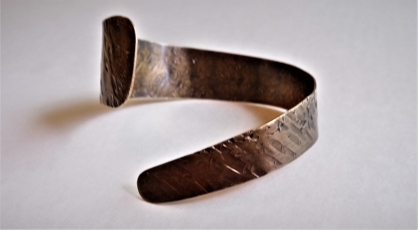 Spiraled Copper Cuff