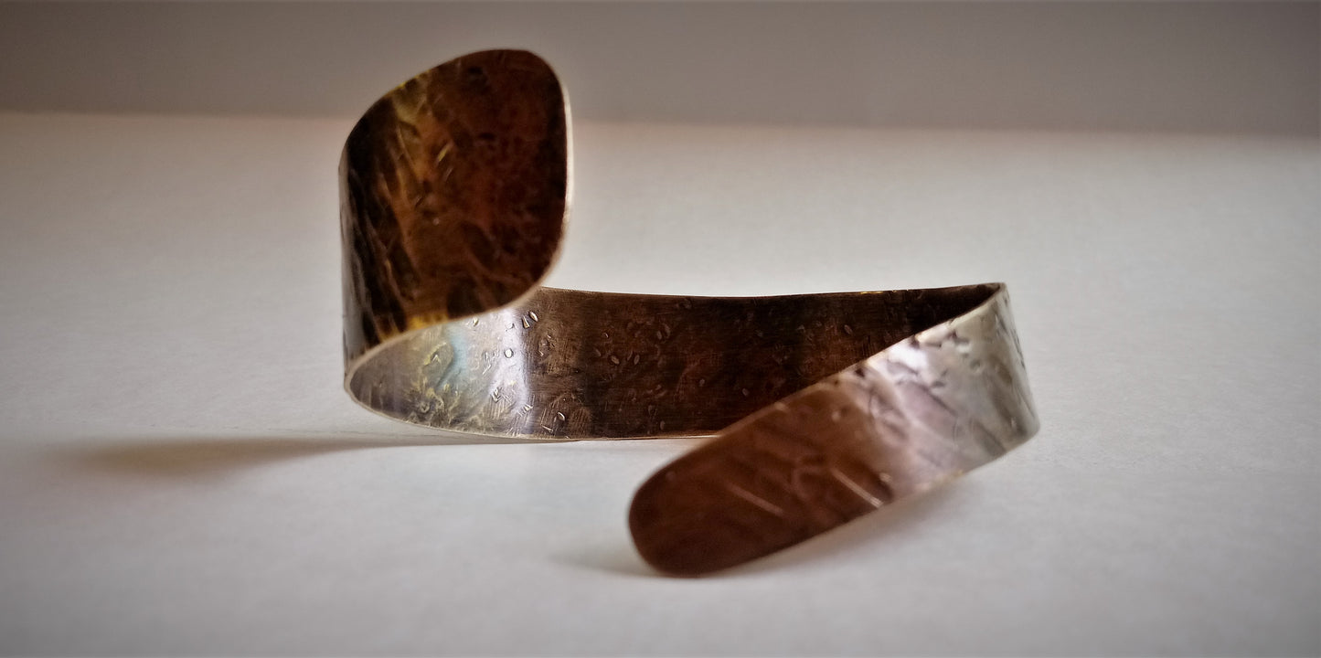 Spiraled Copper Cuff