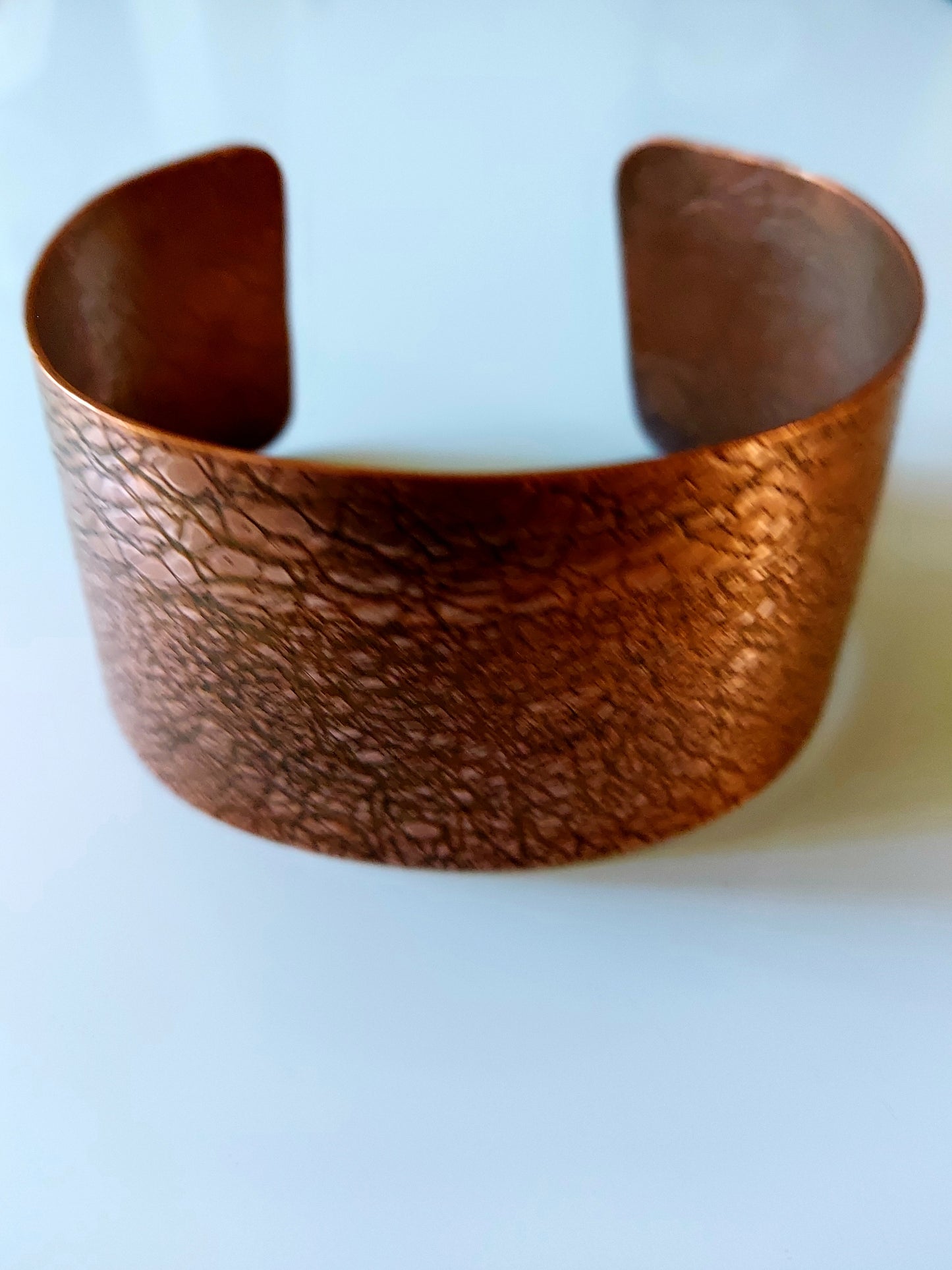 Wire Mesh Pressed Copper Cuff (1 1/2" inches)