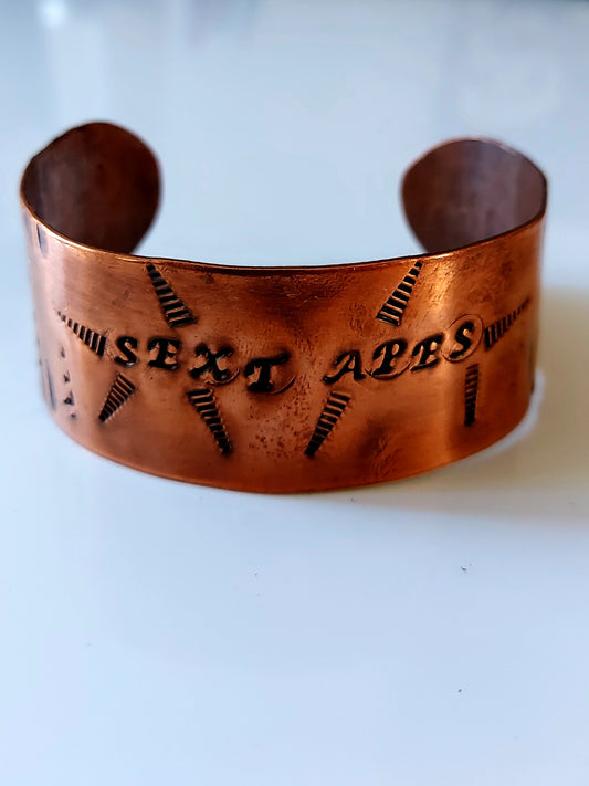 "Sext Apes" Copper Cuff