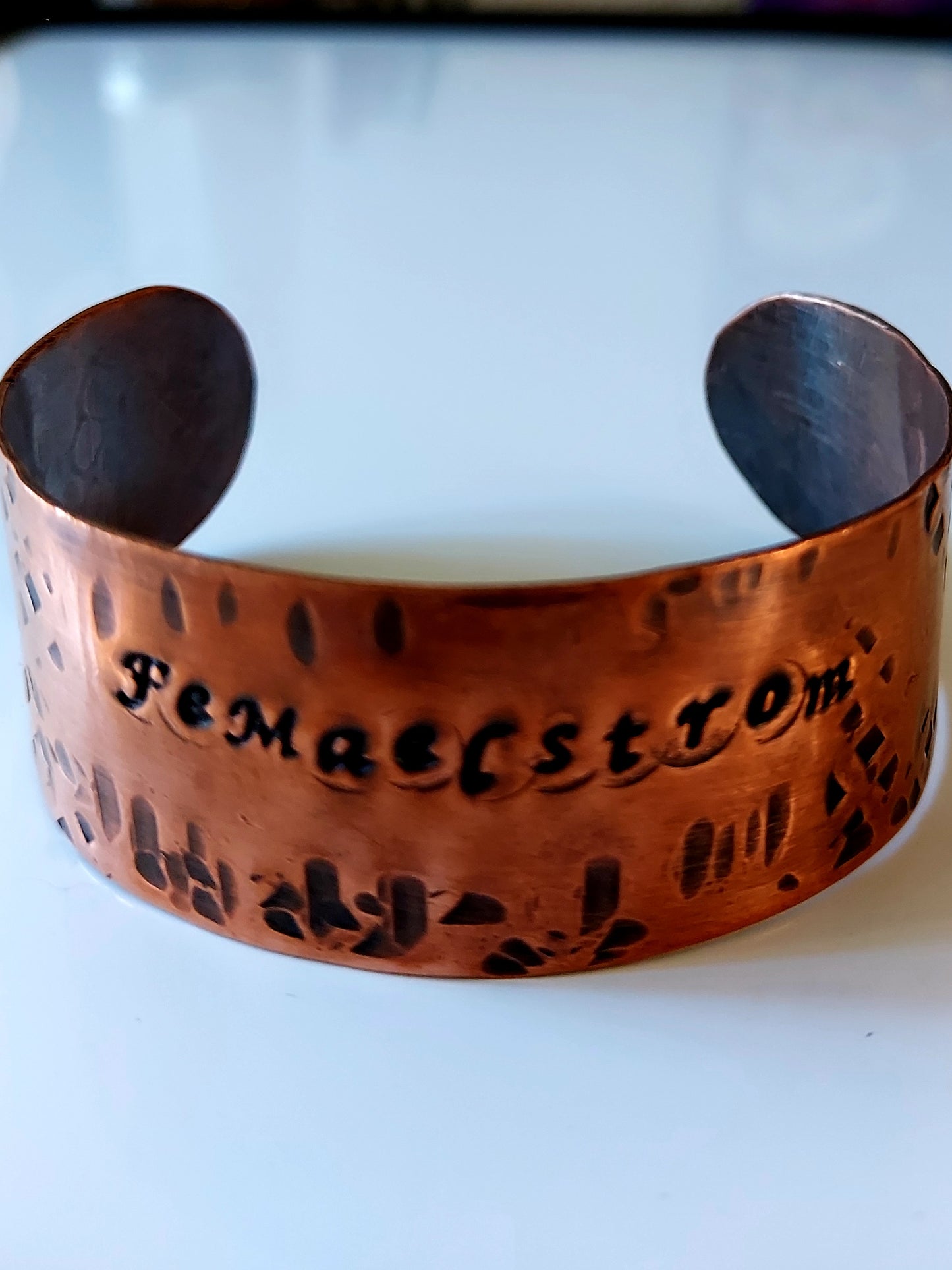 "Femaelstrom" Copper Cuff
