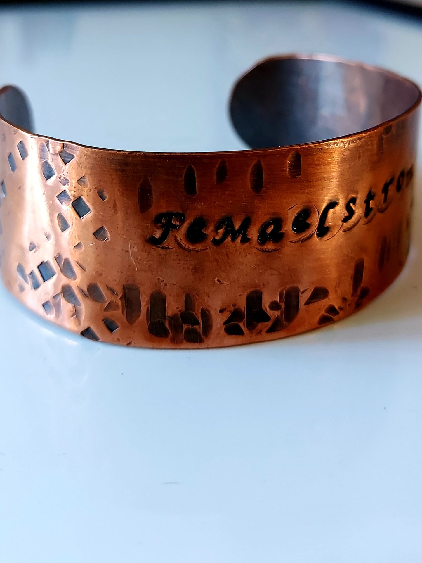 "Femaelstrom" Copper Cuff