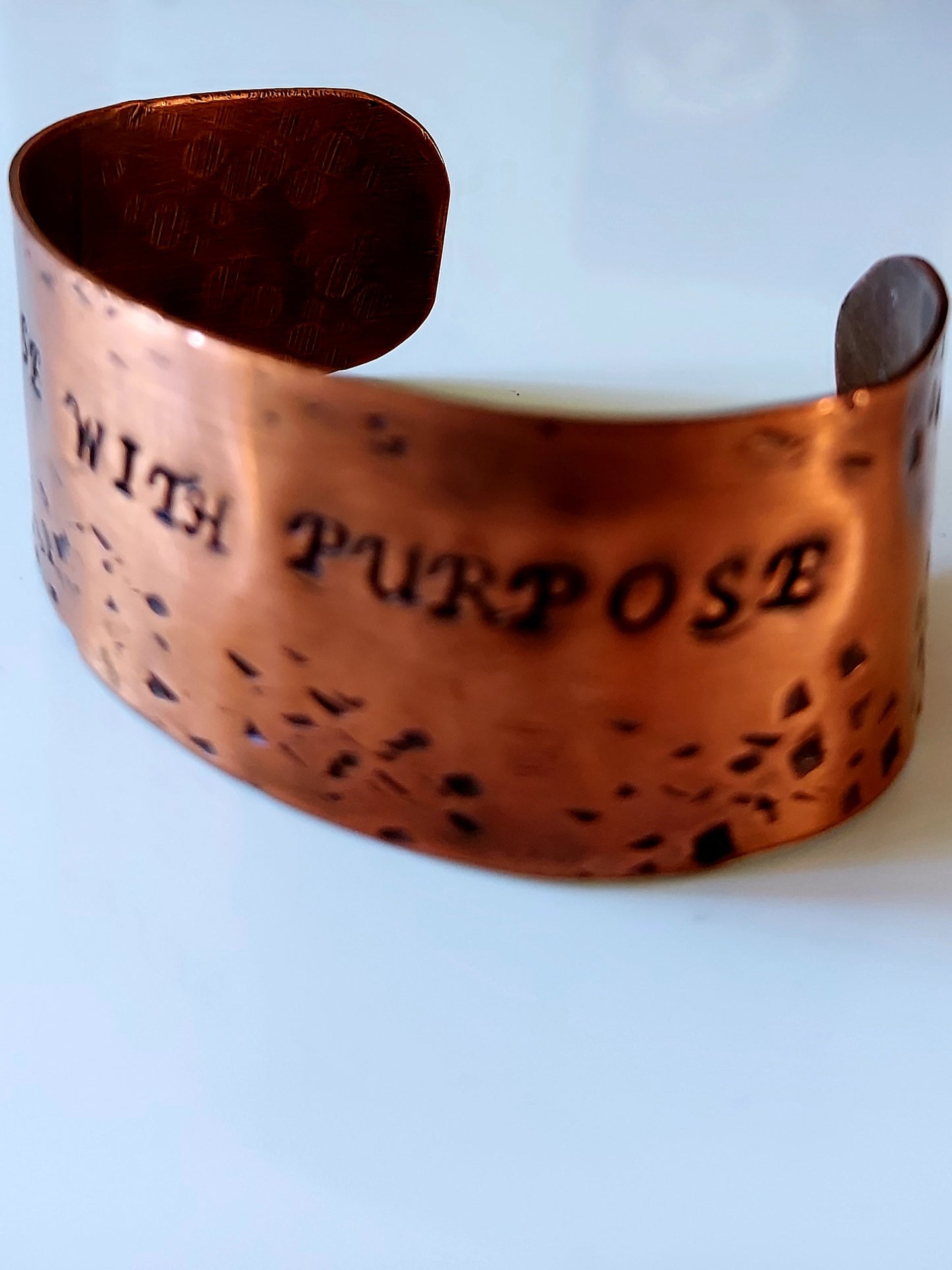 "Noise With Purpose" Copper Cuff