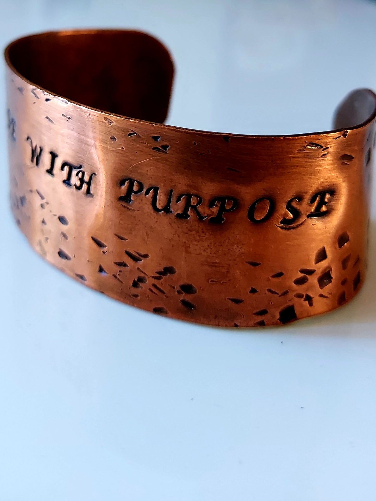 "Noise With Purpose" Copper Cuff