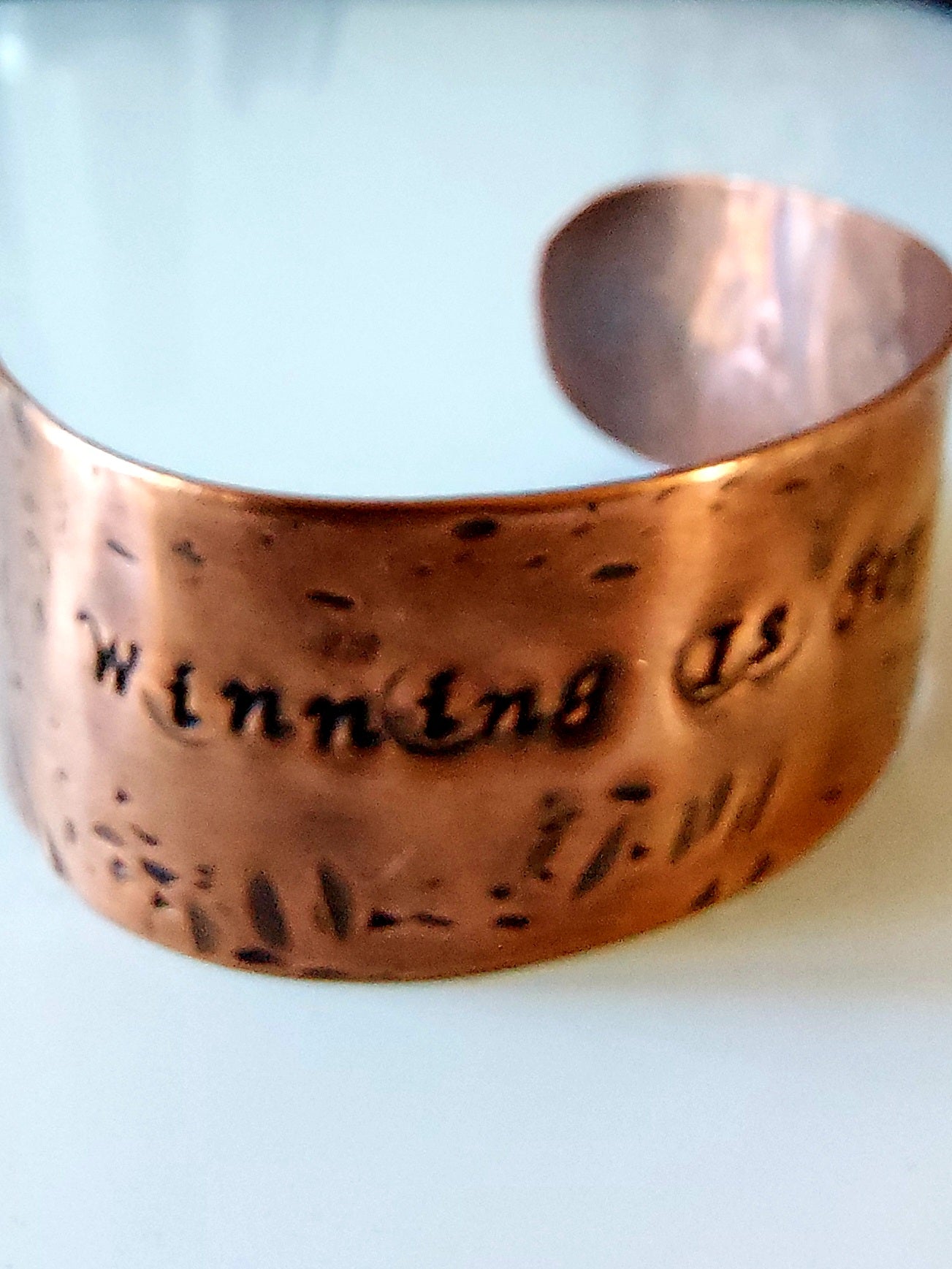 "Winning Is For Losers" Copper Cuff