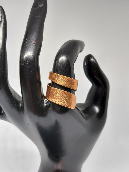 Adjustable Fabric Pressed Copper Ring