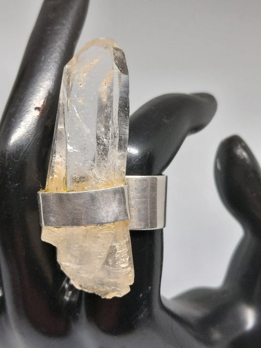 Crystal Quartz Energy Ring