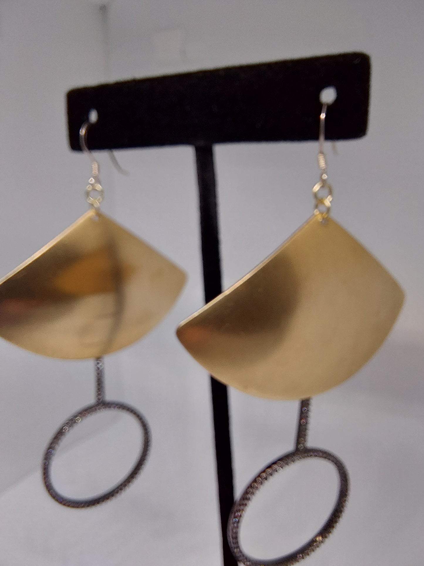 Sparkle Fan Drop Earrings