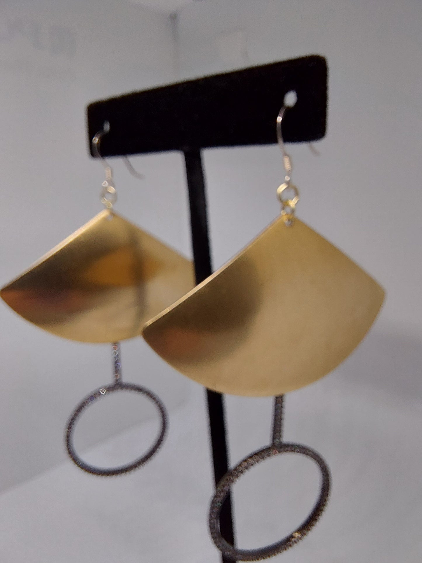 Sparkle Fan Drop Earrings