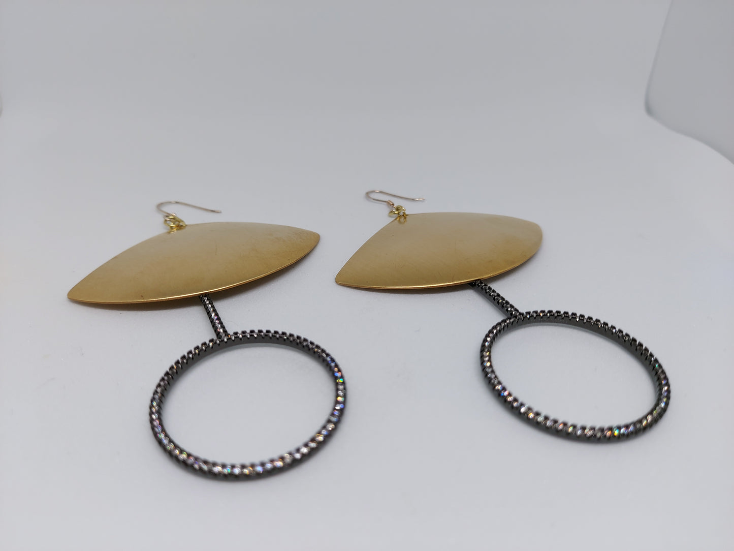 Sparkle Fan Drop Earrings