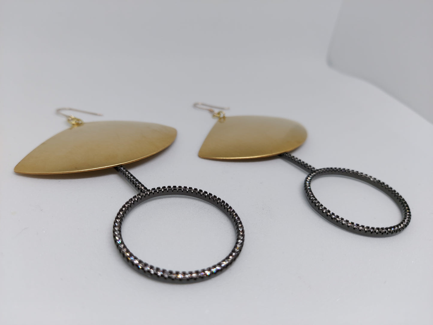 Sparkle Fan Drop Earrings