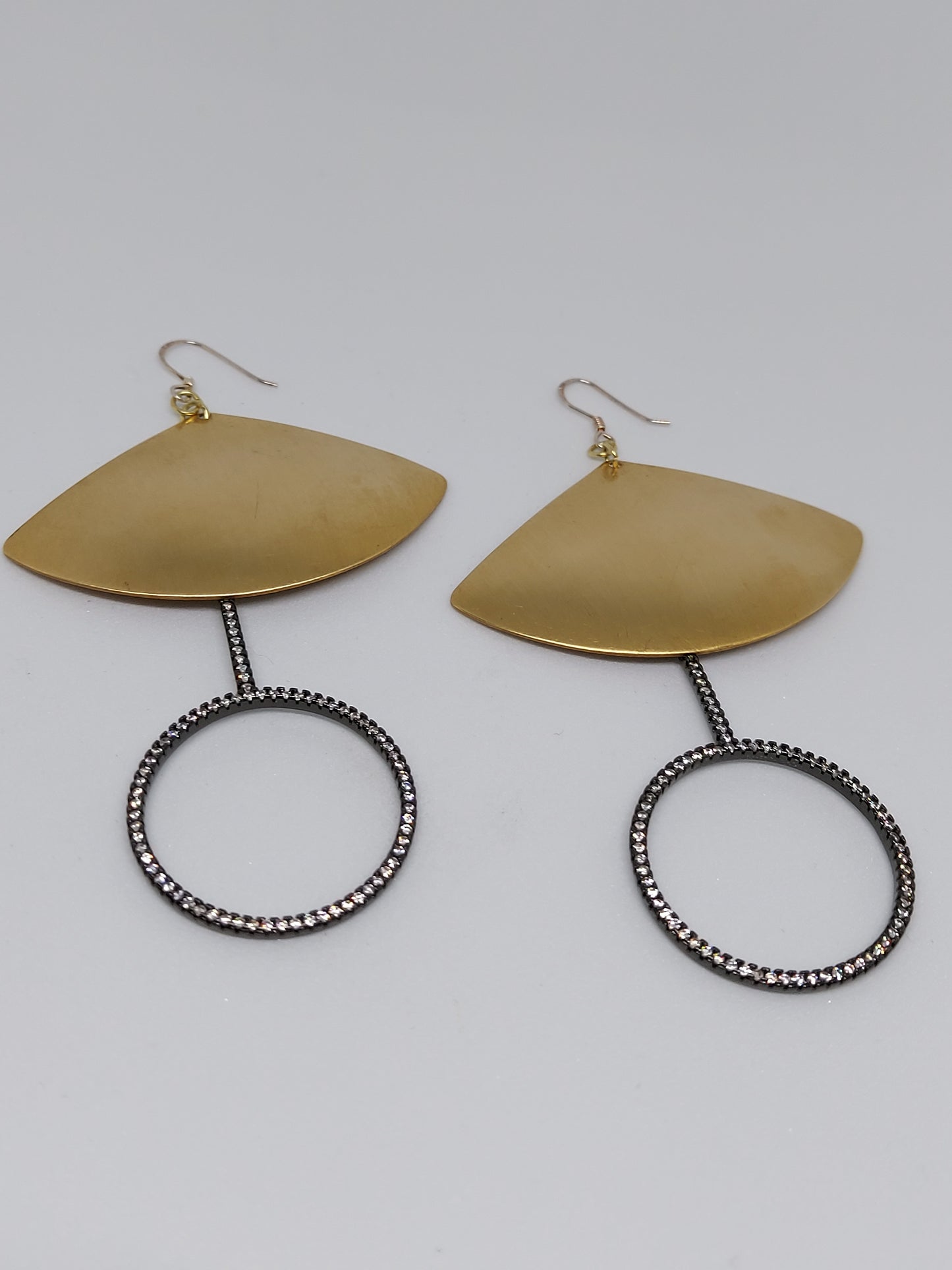 Sparkle Fan Drop Earrings