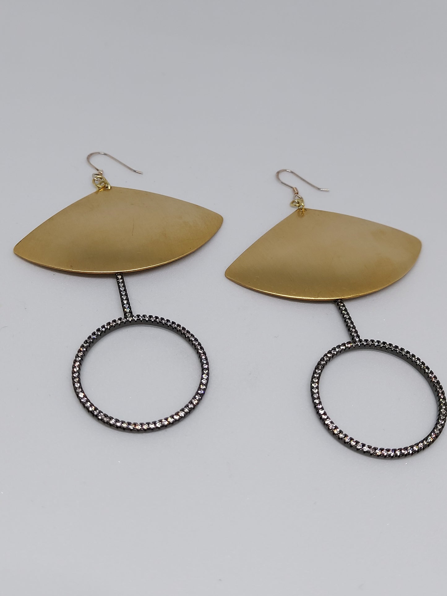 Sparkle Fan Drop Earrings