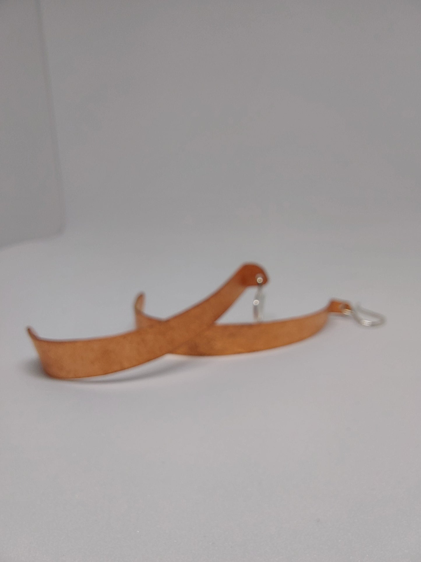 Copper Half Hoop Earrings