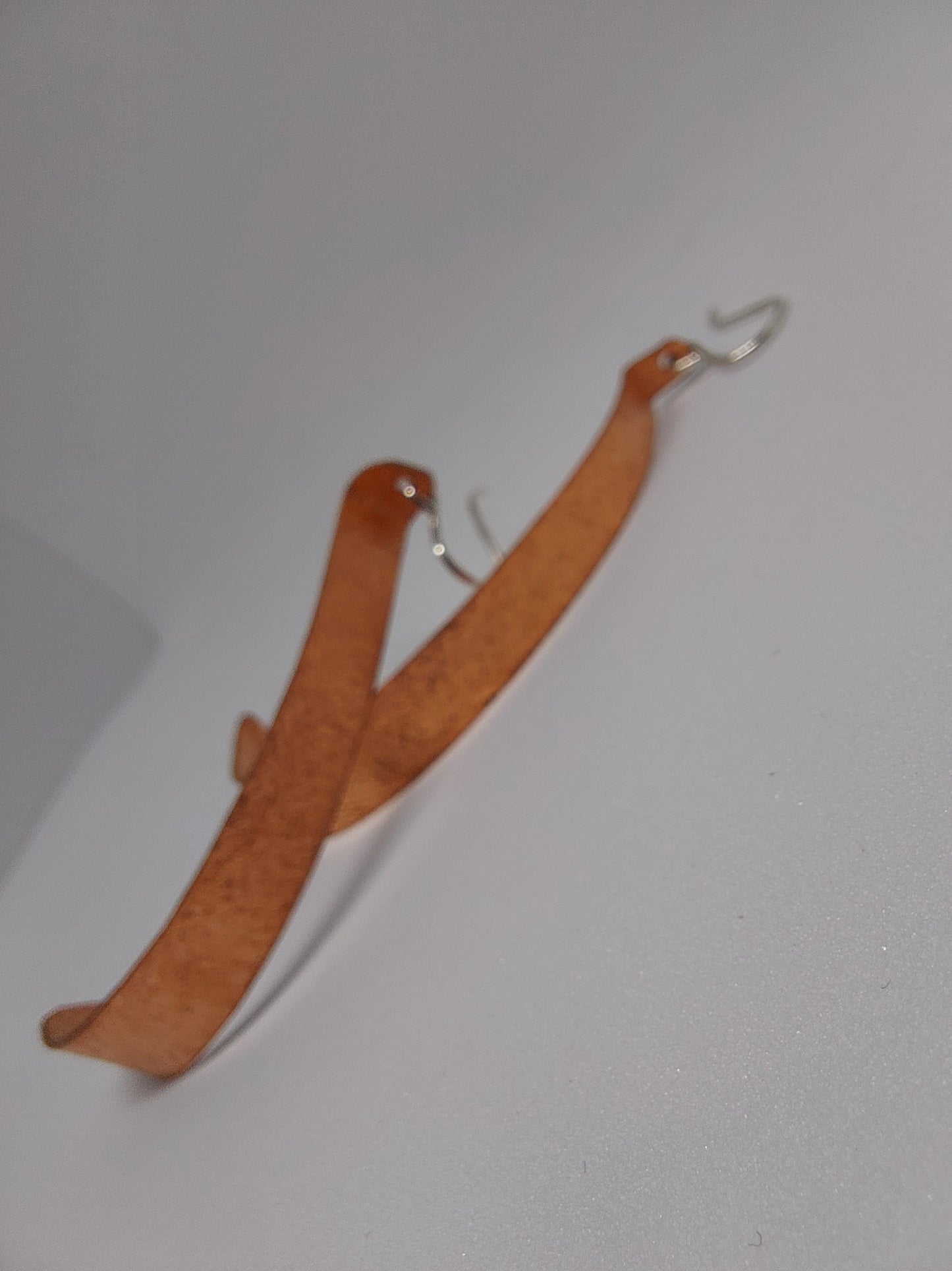 Copper Half Hoop Earrings