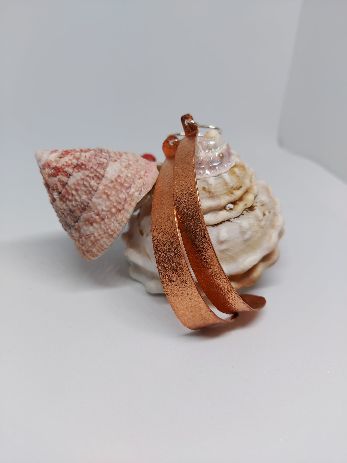 Copper Half Hoop Earrings